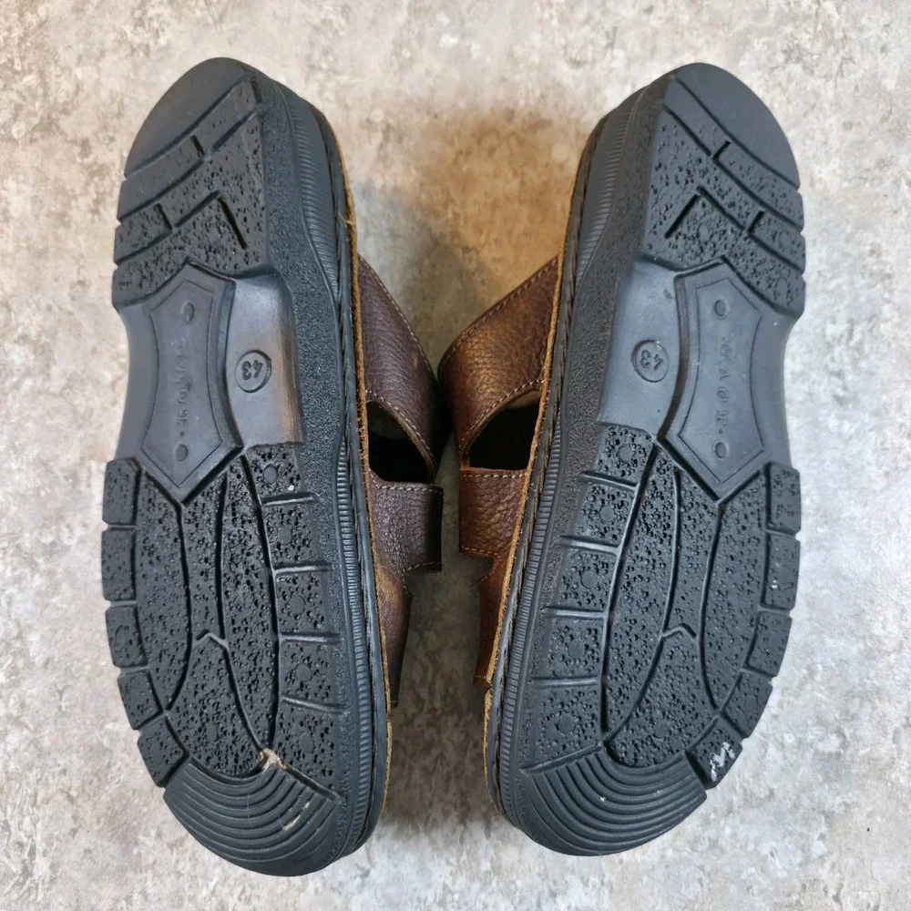 Naot Soft Brown Leather Sandal Strappy Men's Sizes EU 43 / US 9.5 - 10